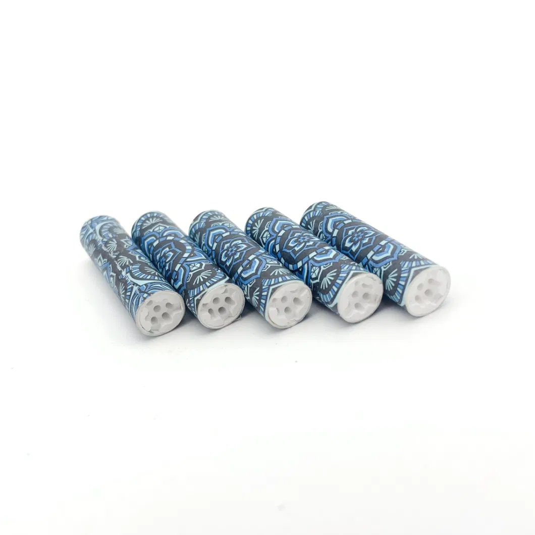 OEM Custom Patterns Charcoal Cigarette Smoking Paper Roll 6mm 7mm Ceramic Activated Carbon Fiber Filter
